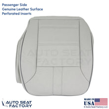 2010-2013 Fits Mercedes Benz R-Class Genuine Leather Passenger Bottom Cover Gray - OEM-Style Replacement Seat Cover