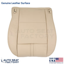 2003-2010 Fits BMW X3 Genuine Leather Front Driver Bottom Seat Cover Sand Beige - OEM-Style Replacement Seat Cover