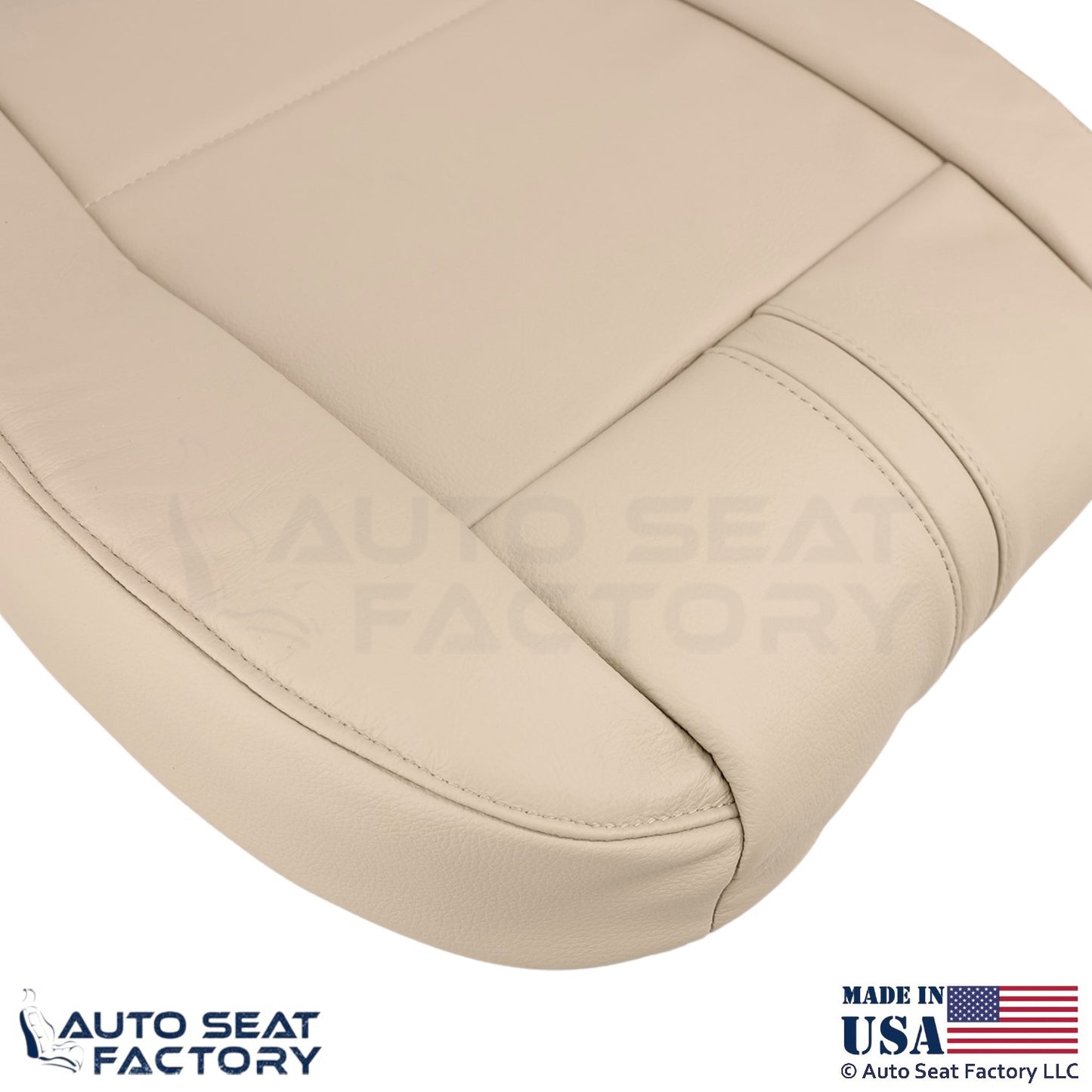 2003-2010 Fits BMW X3 Leatherette Front Passenger Bottom Seat Cover Sand Beige - OEM-Style Replacement Seat Cover