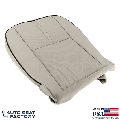 2010-2012 Fits Lincoln MKZ Genuine Leather Perf Front Bottom Seat Covers Tan - OEM-Style Replacement Seat Cover