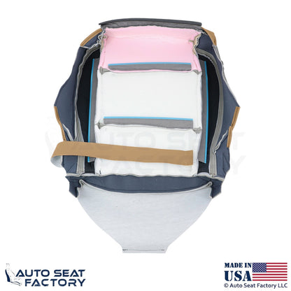 2013-2014 Fits Cadillac ATS Leatherette Perf Front Driver Side Covers Caramel - OEM-Style Replacement Seat Cover