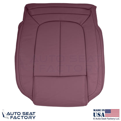 2014-2016 Fits Buick LaCrosse Genuine Leather Front Bottom Seat Covers Sangria - OEM-Style Replacement Seat Cover