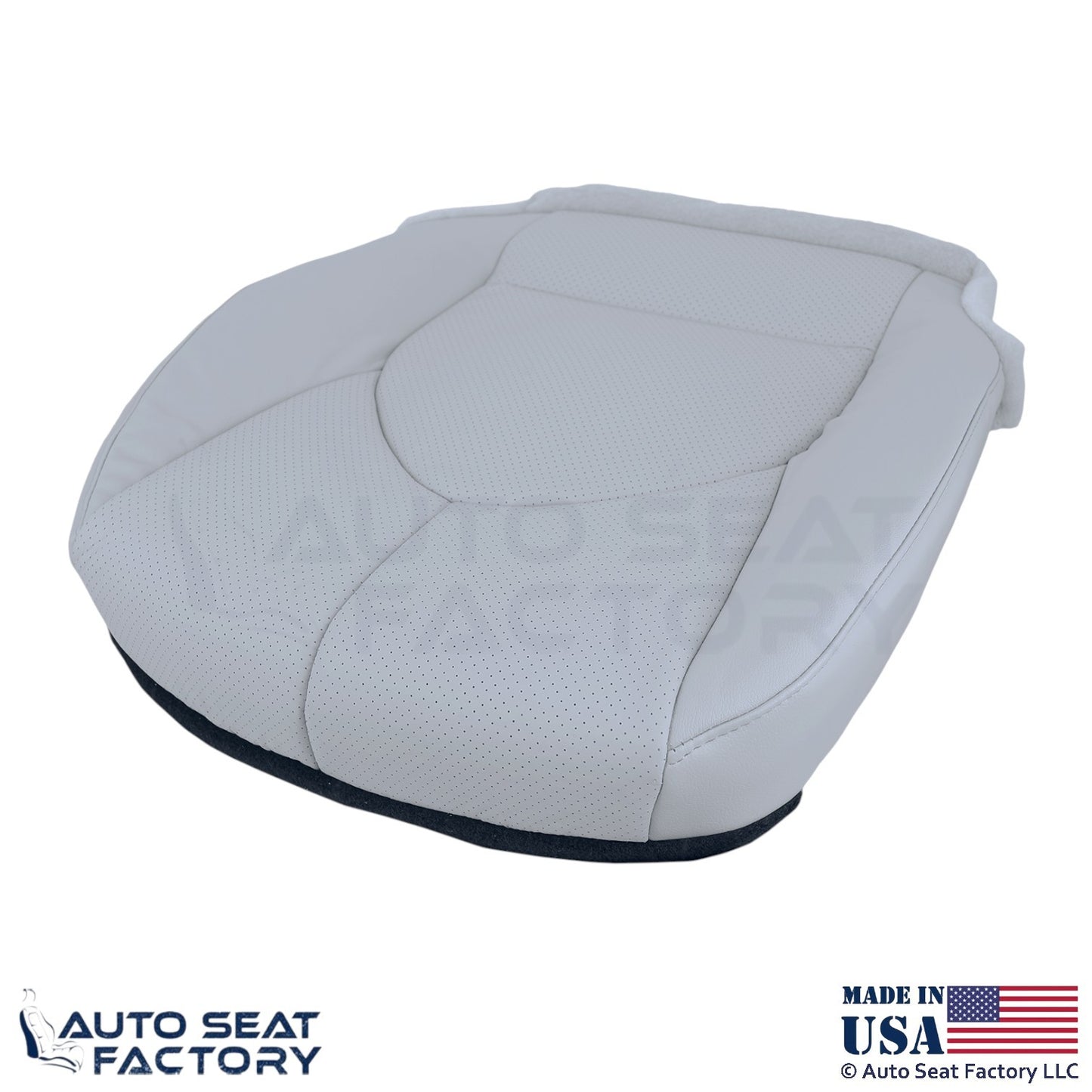 2020-2024 Fits Toyota Highlander Genuine Leather Front Bottom Covers Graphite - OEM-Style Replacement Seat Cover