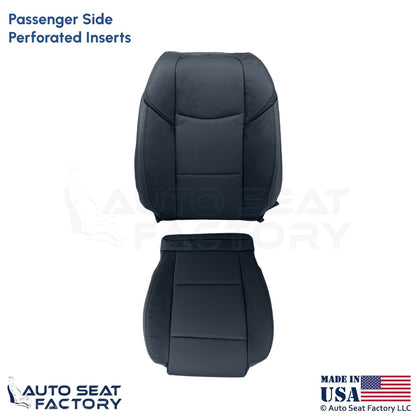 2013-2019 Fits Cadillac ATS Leatherette Perf Front Passenger Side Covers Black - OEM-Style Replacement Seat Cover