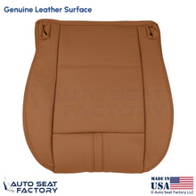 2009-2010 For BMW X3 Genuine Leather Front Driver Bottom Seat Cover Saddle Brown - OEM-Style Replacement Seat Cover