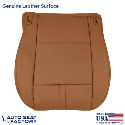 2009-2010 For BMW X3 Genuine Leather Front Driver Bottom Seat Cover Saddle Brown - OEM-Style Replacement Seat Cover