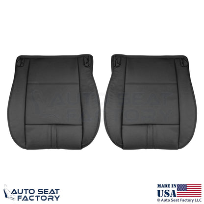 2003-2010 Fits BMW X3 Synthetic Leather Front Bottom Replacement Covers Black - OEM-Style Replacement Seat Cover