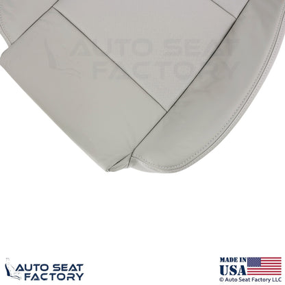 2013-2019 Fits Cadillac ATS Leather Front Bottom Seat Covers Light Platinum - OEM-Style Replacement Seat Cover