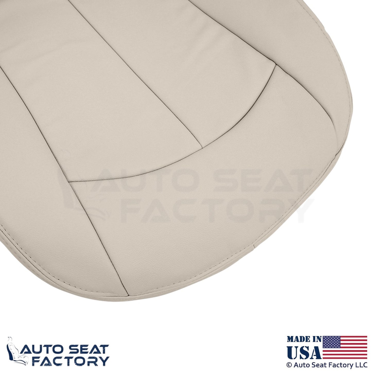 2009 Fits Mercedes Benz CLK350 Genuine Leather Front Bottom Seat Covers Stone - OEM-Style Replacement Seat Cover
