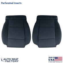 2013-2019 Fits Cadillac ATS Leather Perf Front Bottom Seat Covers Black - OEM-Style Replacement Seat Cover