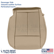 2013-2018 Fits Nissan Altima Sedan Genuine Leather Passenger Bottom Cover Beige - OEM-Style Replacement Seat Cover