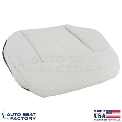 2010-2013 For Mercedes Benz E550 Genuine Leather Perf Passenger Bottom Cover Ash - OEM-Style Replacement Seat Cover