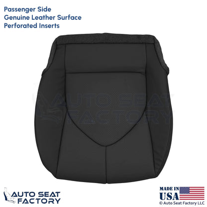 2020-2024 Fits Toyota Highlander Genuine Leather Paseenger Bottom Cover Black - OEM-Style Replacement Seat Cover