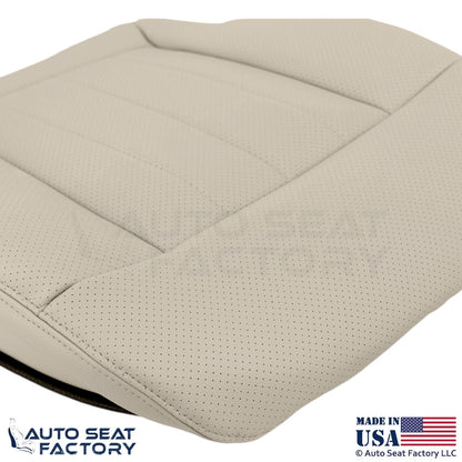2010-13 For Mercedes Benz E550 Genuine Leather Prf Passenger Bottom Cover Almond - OEM-Style Replacement Seat Cover