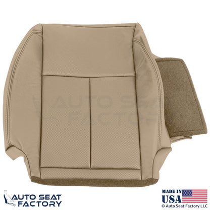 2013-2018 Fits Nissan Altima Sedan Genuine Leather Passenger Bottom Cover Beige - OEM-Style Replacement Seat Cover