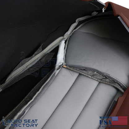 2008-2012 Fits Infiniti EX35 Genuine Leather Driver Side Seat Covers Chestnut - OEM-Style Replacement Seat Cover