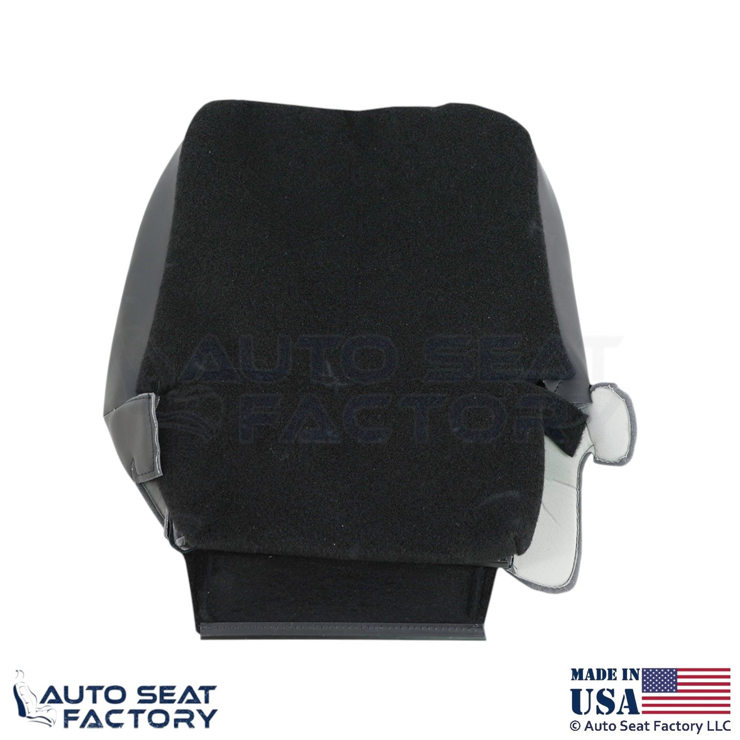 2020 Fits Dodge Ram 1500 Quad Cab Genuine Leather Front Jump Seat Covers Black - OEM-Style Replacement Seat Cover