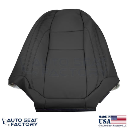 2008-2013 Fits Volvo C70 Leather Perforated Front Passenger Seat Covers Offblack - OEM-Style Replacement Seat Cover