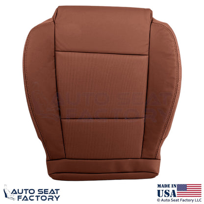 2015-2019 Fits Cadillac ATS Leatherette Perf Front Bottom Seat Covers Brown - OEM-Style Replacement Seat Cover