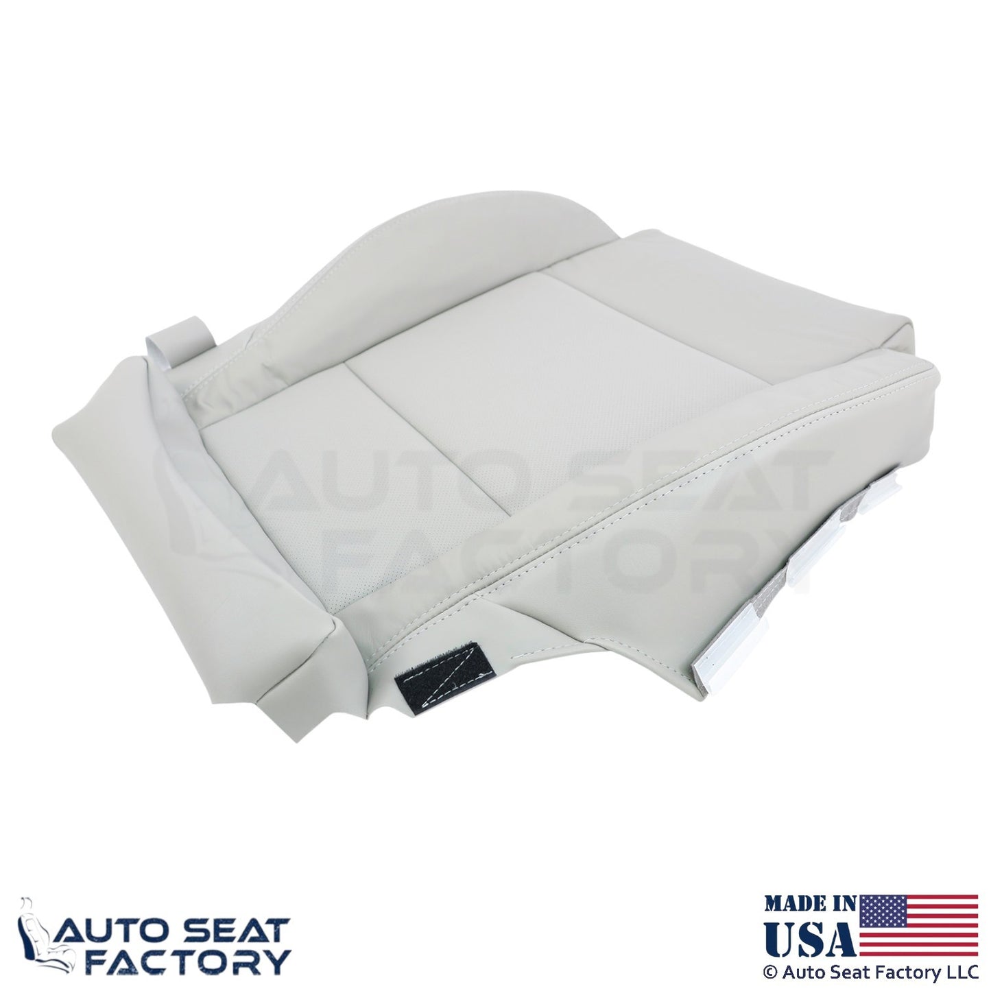 2015-2019 Fits Cadillac ATS Leatherette Front Diver Bottom Cover Light Neutral - OEM-Style Replacement Seat Cover