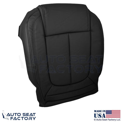 2014-2016 Fits Buick LaCrosse Genuine Leather Front Bottom Seat Covers Ebony - OEM-Style Replacement Seat Cover