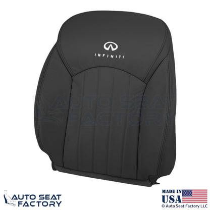 2008-2012 Fits Infiniti EX35 Genuine Leather Front Replacement Covers Graphite - OEM-Style Replacement Seat Cover