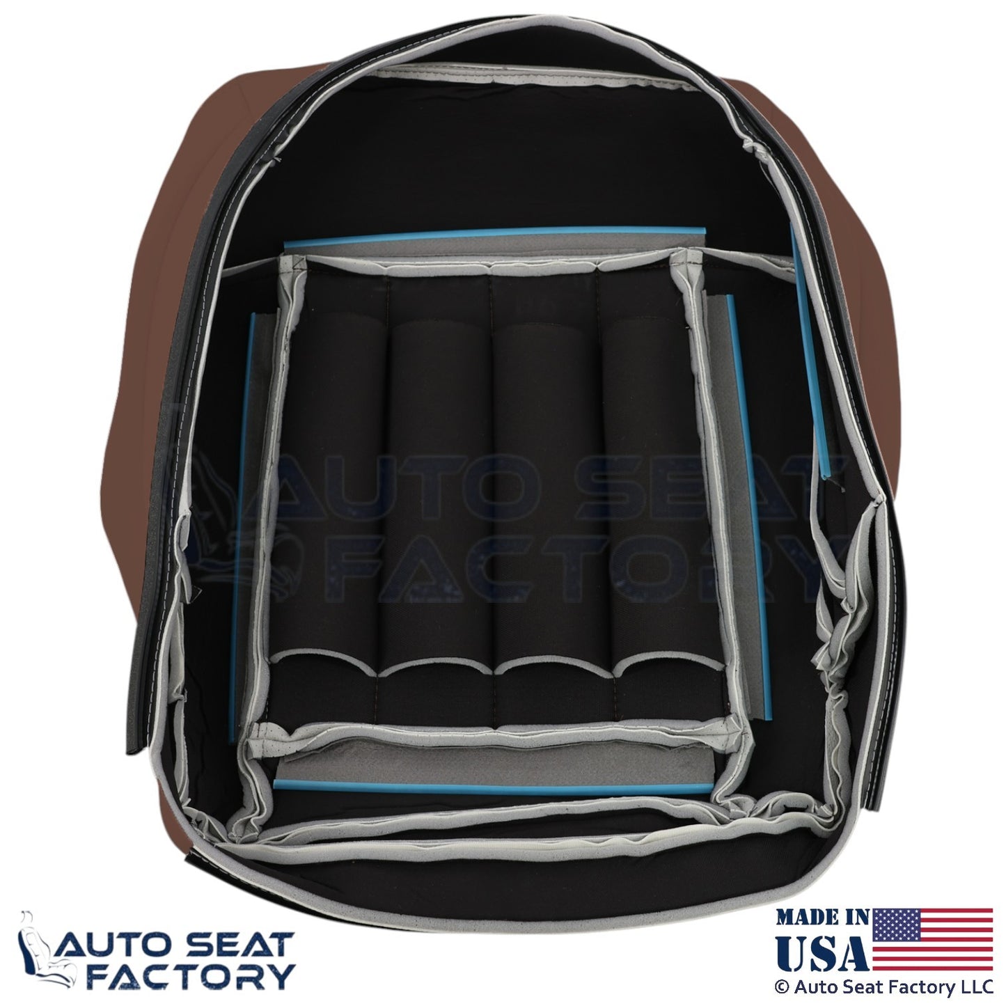 2010-16 For Mercedes Benz E550 Genuine Leather Perf Driver Bottom Cover Chestnut - OEM-Style Replacement Seat Cover