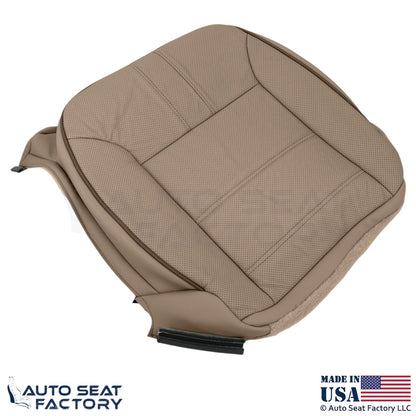2010-2013 Fits Mercedes Benz R-Class Genuine Leather Driver Bottom Cover Tan - OEM-Style Replacement Seat Cover