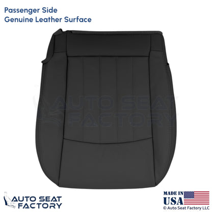 2008-2012 For Infiniti EX35 Genuine Leather Passenger Bottom Seat Cover Graphite - OEM-Style Replacement Seat Cover