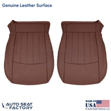 2008-2012 Fits Infiniti EX35 Genuine Leather Front Bottom Seat Covers Chestnut - OEM-Style Replacement Seat Cover