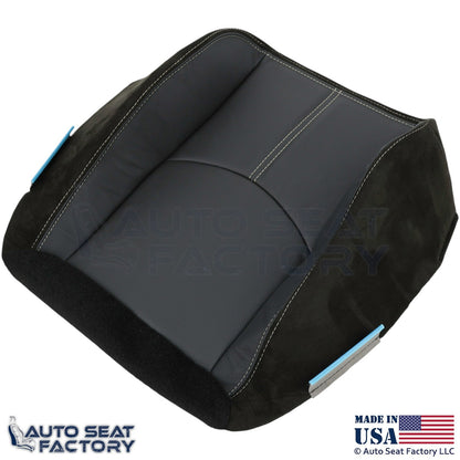 2008-2011 For Mazda Tribute Genuine Leather Driver Bottom Seat Cover Black - OEM-Style Replacement Seat Cover