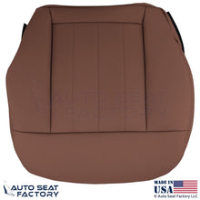2010-2016 Fits Mercedes Benz E550 Genuine Leather Perf. Bottom Covers Chestnut - OEM-Style Replacement Seat Cover