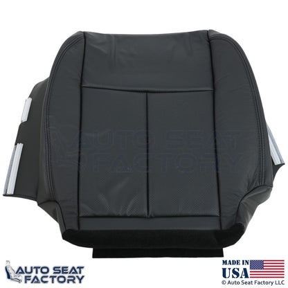 2013-2018 For Nissan Altima Sedan Genuine Leather Passenger Bottom Cover Black - OEM-Style Replacement Seat Cover