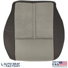 2006-07 For Jeep Grand Cherokee Leather Suede Insert Passenger Bottom Cover Gray - OEM-Style Replacement Seat Cover