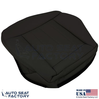 2010-2016 For Mercedes Benz E550 E350 Leatherette Perf. Bottom Seat Covers Black - OEM-Style Replacement Seat Cover