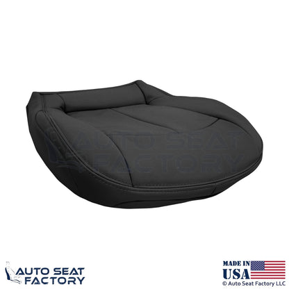 2009 Fits Mercedes Benz CLK350 Genuine Leather Front Bottom Seat Covers Black - OEM-Style Replacement Seat Cover