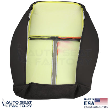 2006-07 For Jeep Grand Cherokee Leather Suede Insert Passenger Bottom Cover Gray - OEM-Style Replacement Seat Cover