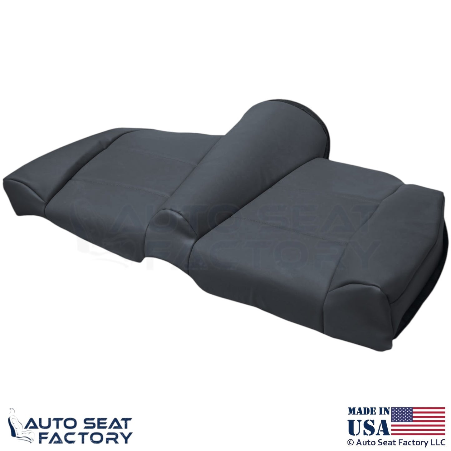 1998-2000 For BMW 323i Convertible Genuine Leather Rear Bench Bottom Cover Black - OEM-Style Replacement Seat Cover