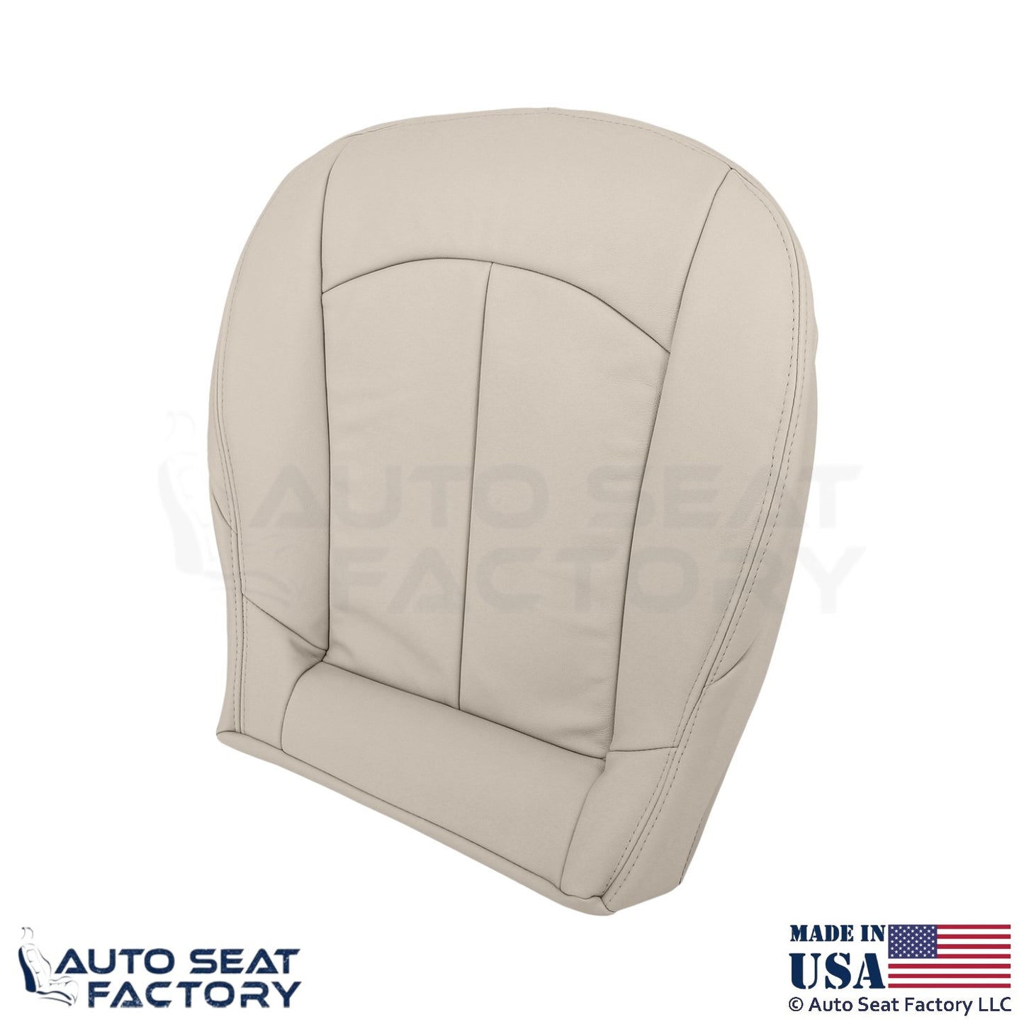 2009 Fits Mercedes Benz CLK350 Genuine Leather Driver Bottom Seat Cover Stone - OEM-Style Replacement Seat Cover