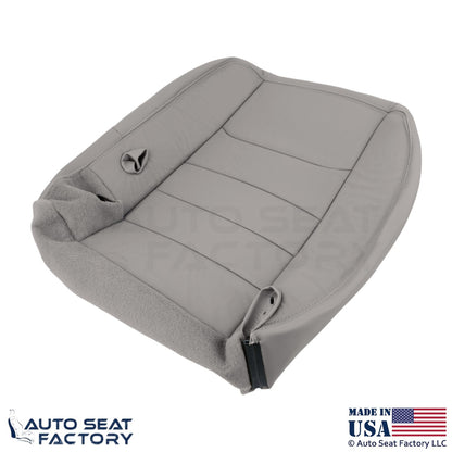 1999-2001 For Lincoln Town Car Genuine Leather Driver Seat Covers Light Graphite - OEM-Style Replacement Seat Cover