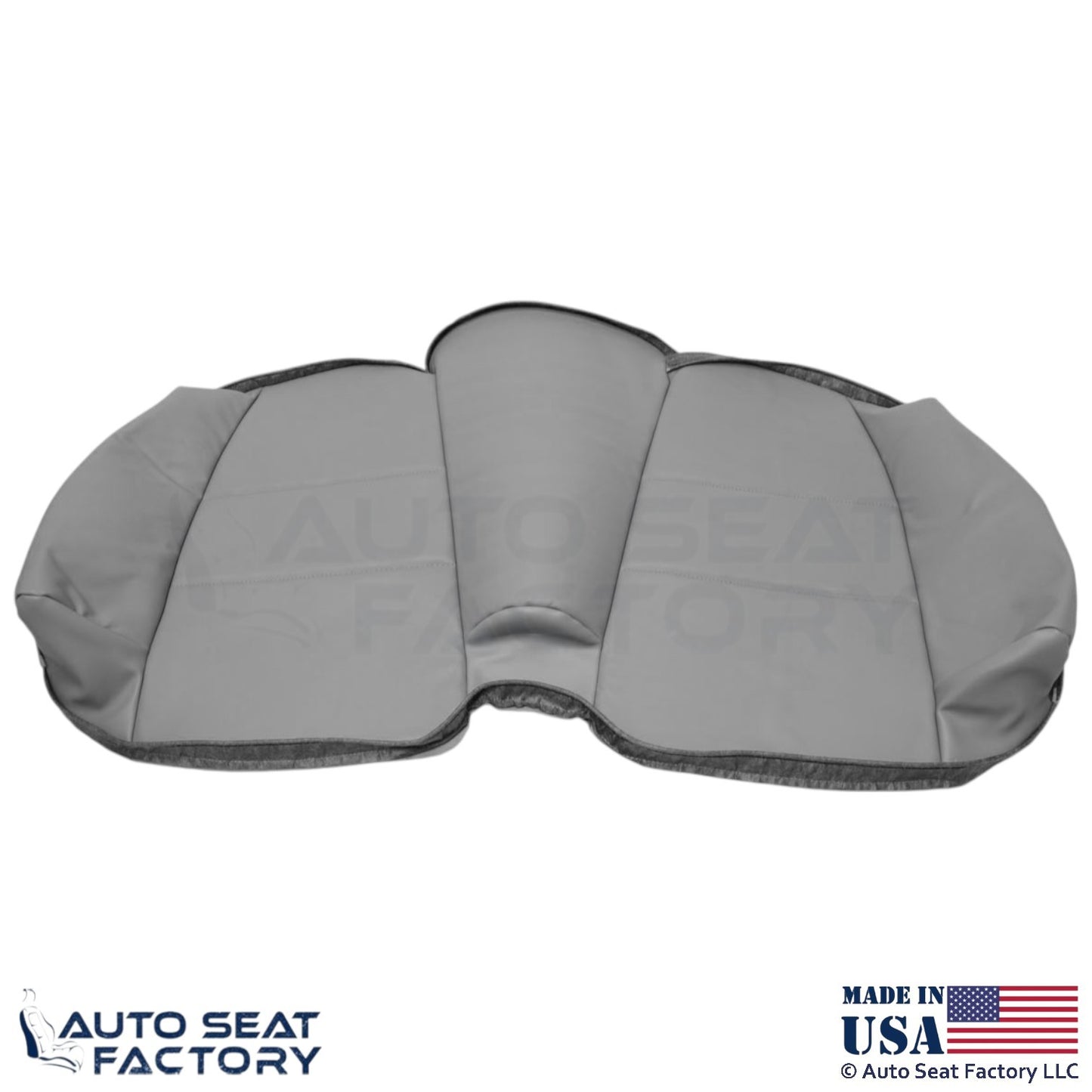 1998-2000 For BMW 323i Convertible Genuine Leather Rear Bench Bottom Cover Gray - OEM-Style Replacement Seat Cover