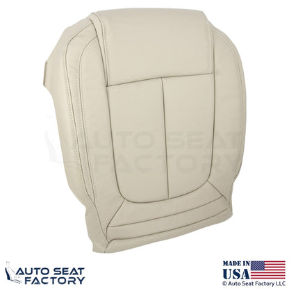2014-2016 Fits Buick LaCrosse Genuine Leather Front Bottom Covers Light Neutral - OEM-Style Replacement Seat Cover