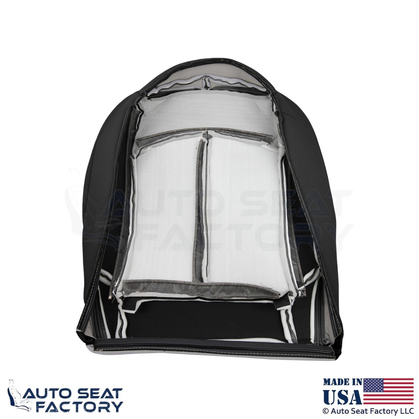 2009 Fits Mercedes Benz CLK350 Genuine Leather Driver Bottom Seat Cover Black - OEM-Style Replacement Seat Cover