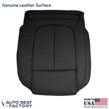 2014-2016 Fits Buick LaCrosse Genuine Leather Driver Bottom Seat Cover Ebony - OEM-Style Replacement Seat Cover