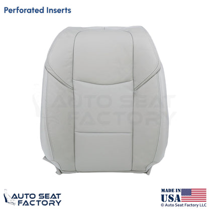 2015-2019 Fits Cadillac ATS Leather Front Driver Top Seat Cover Light Neutral - OEM-Style Replacement Seat Cover