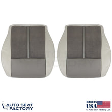 2006-2007 Fits Jeep Grand Cherokee Leather Suede Insert Bottom Covers Dark Khaki - OEM-Style Replacement Seat Cover