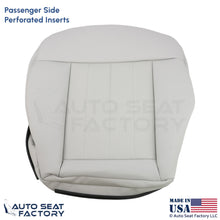 2010-2013 For Mercedes Benz E550-350 Leatherette Perf Passenger Bottom Cover Ash - OEM-Style Replacement Seat Cover