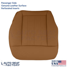 2010-16 For Mercedes Benz E550 Genuine Leather Perf Bottom Cover Passenger Beige - OEM-Style Replacement Seat Cover