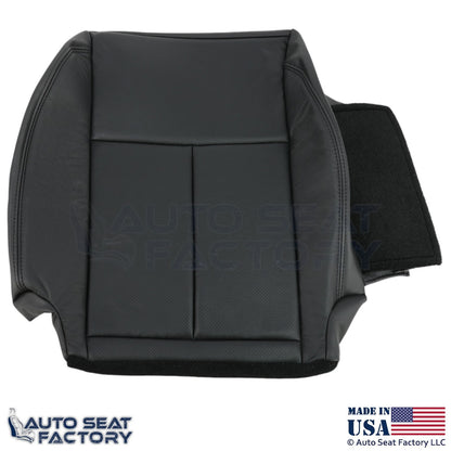 2013-2018 Fits Nissan Altima Sedan Genuine Leather Driver Bottom Cover Charcoal - OEM-Style Replacement Seat Cover