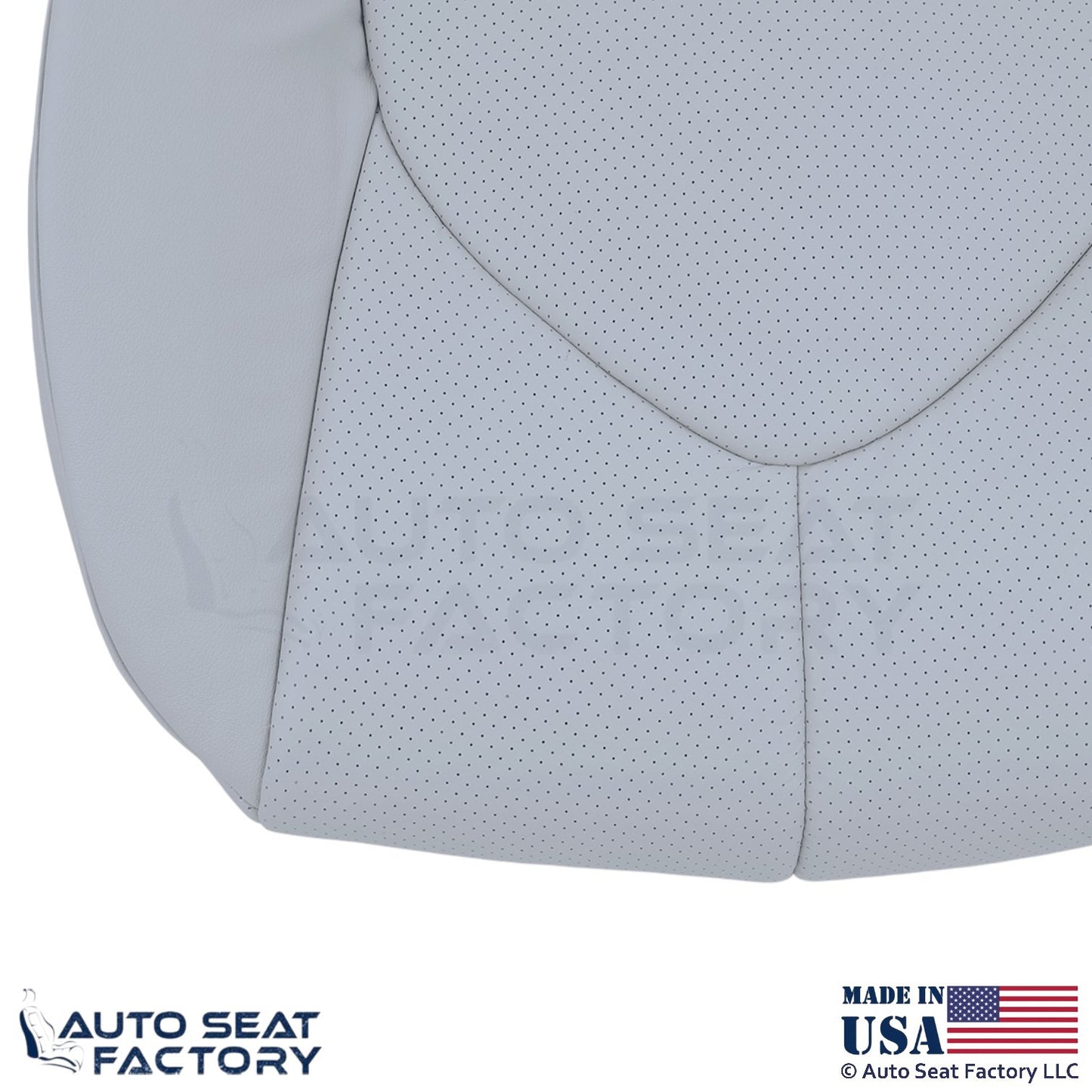 2020-2024 Fits Toyota Highlander Genuine Leather Driver Bottom Cover Graphite - OEM-Style Replacement Seat Cover
